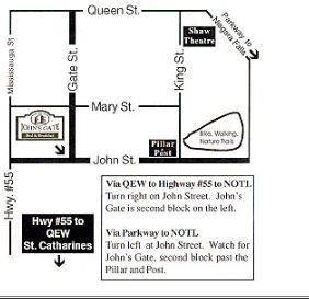 Street map to John’s Gate